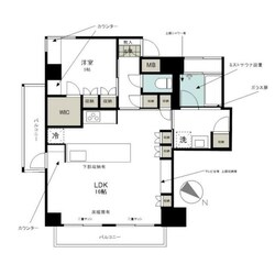 クレッセント中目黒の物件間取画像